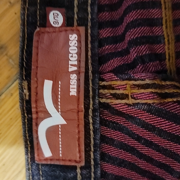 Lk New Miss Vigoss pink blue jeans sz 9/10 - Picture 8 of 11